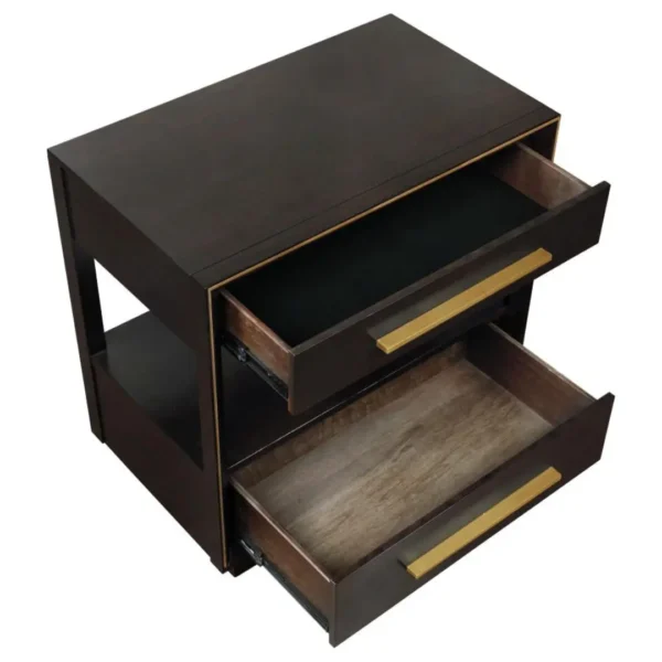 Durango 2-Drawer Bedside Nightstand By Coaster Furniture - Image 6