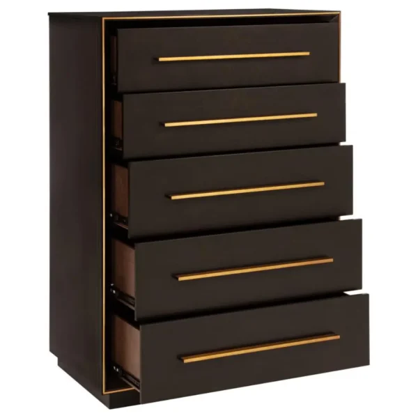 Durango 5-Drawer Bedroom Chest By Coaster Furniture - Image 2