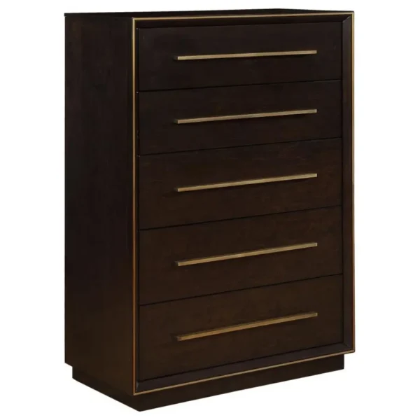Durango 5-Drawer Bedroom Chest By Coaster Furniture - Image 3