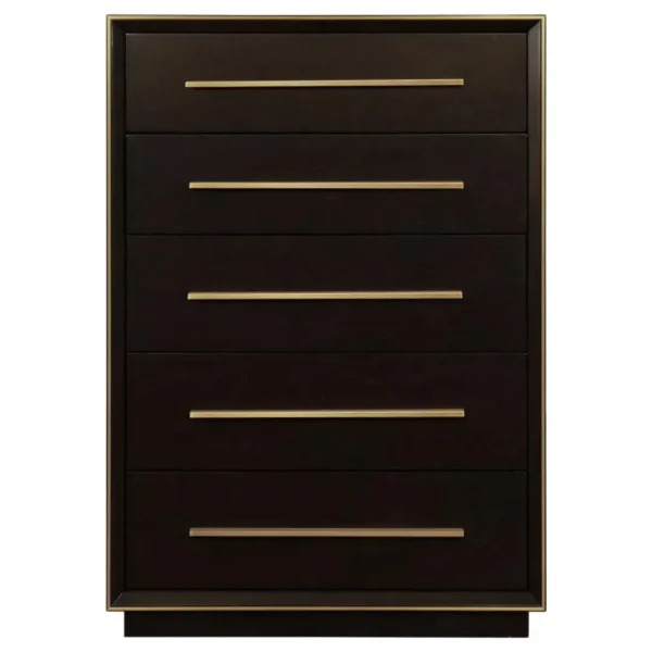 Durango 5-Drawer Bedroom Chest By Coaster Furniture - Image 4