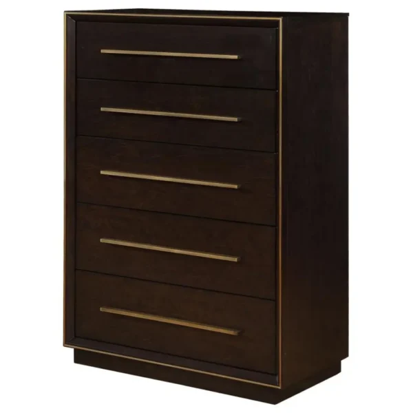 Durango 5-Drawer Bedroom Chest By Coaster Furniture - Image 5