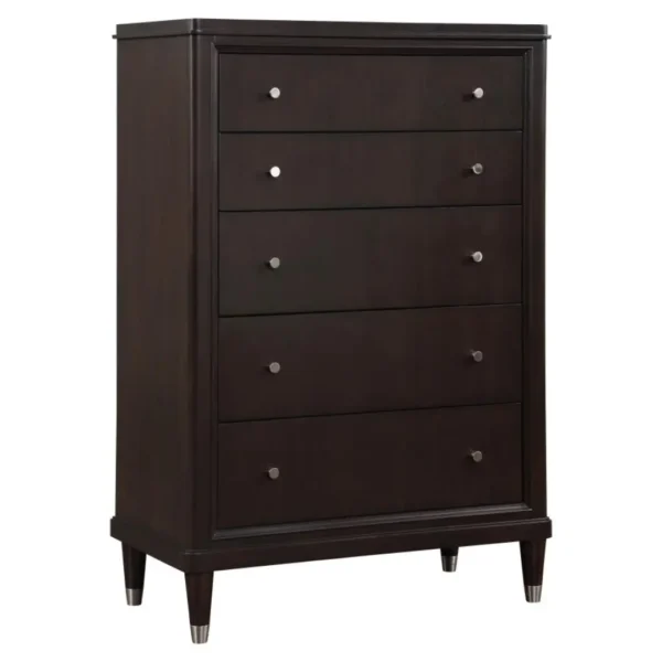 Emberlyn 5-Drawer Brown Chest By Coaster Furniture - Image 2
