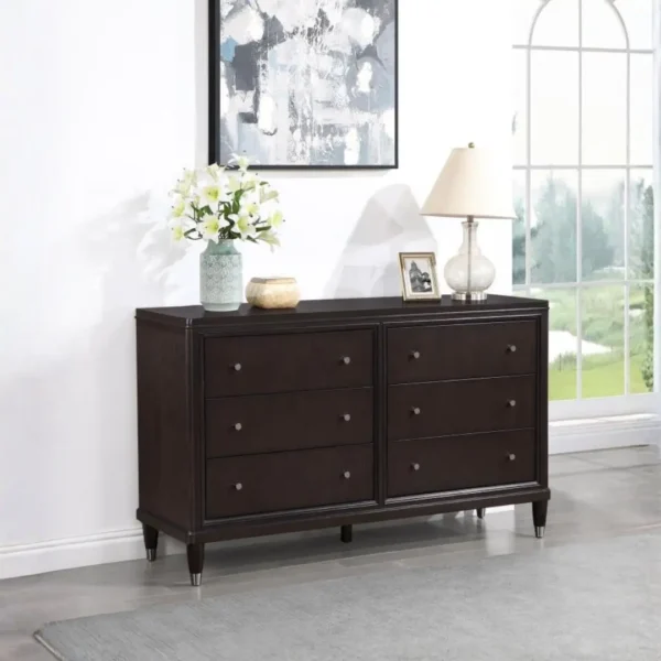 Emberlyn 5-Piece Queen Brown Bedroom Set By Coaster Furniture - Image 7