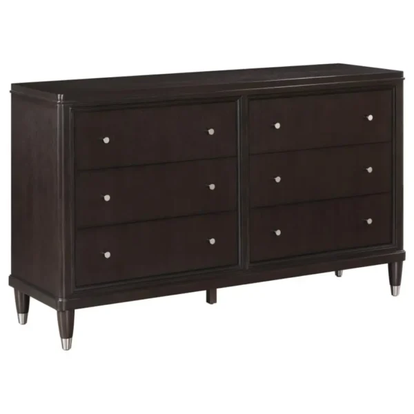 Emberlyn 6 Drawer Brown Dresser By Coaster Furniture - Image 2