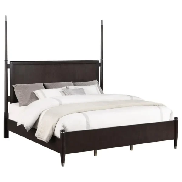 Emberlyn Queen Wooden Four Poster Bed By Coaster Furniture - Image 3