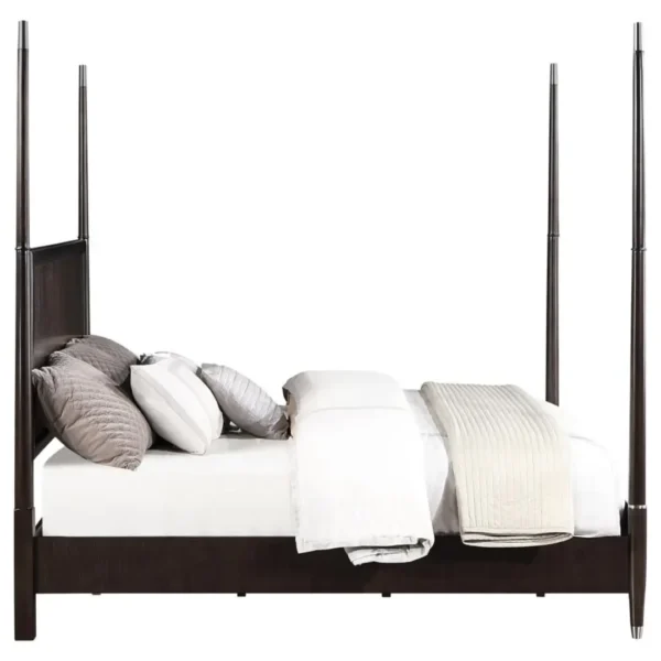 Emberlyn Queen Wooden Four Poster Bed By Coaster Furniture - Image 4