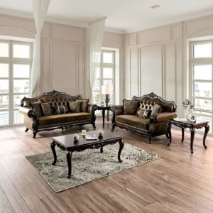 Ensenada Traditional Living Room Sofa Set By Furniture of America