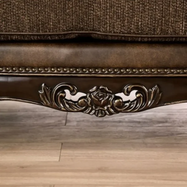 Ensenada Traditional Living Room Sofa Set By Furniture of America - Image 5