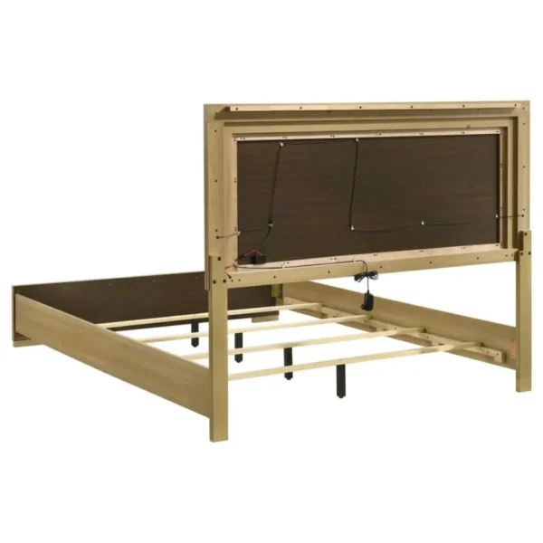 Hyland Wood Panel Bed LED Headboard By Coaster Furniture - Image 4