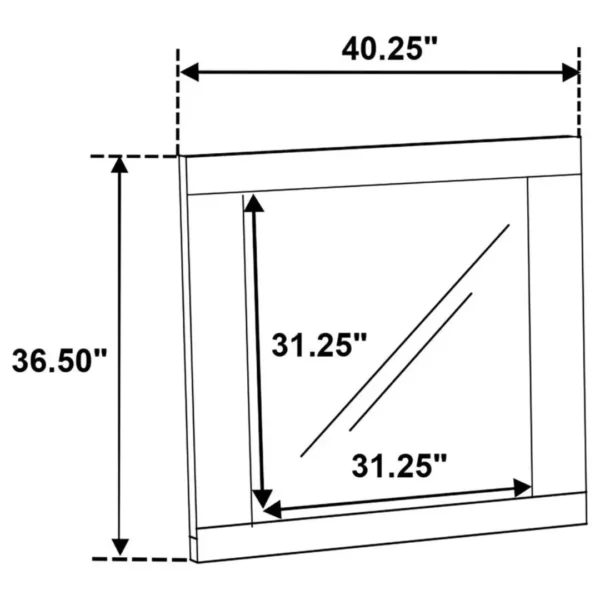 Hyland Contemporary Dresser Mirror By Coaster Furniture - Image 7
