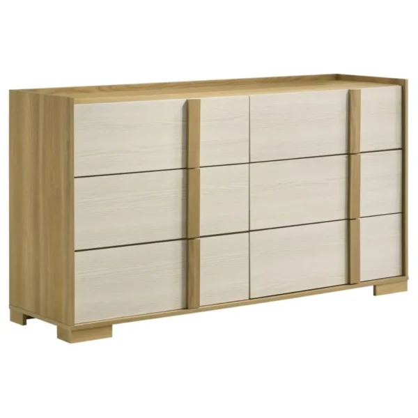 Hyland Wood 6 Drawer Dresser Natural By Coaster Furniture - Image 2