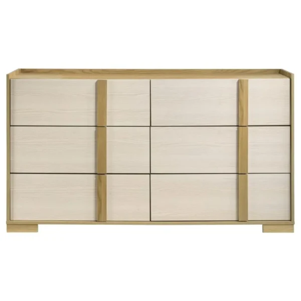 Hyland Wood 6 Drawer Dresser Natural By Coaster Furniture - Image 3