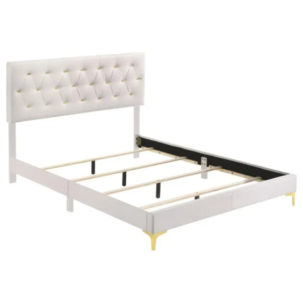 Kendall Tufted Upholstered Bed By Coaster Furniture - Image 4