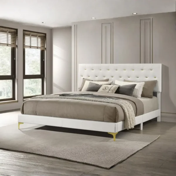 Kendall 5-Piece Upholstered Bedroom Set By Coaster Furniture - Image 2