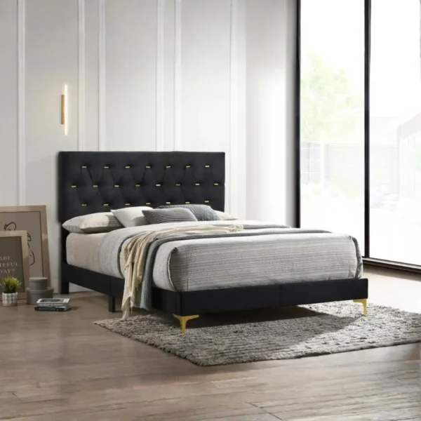 Kendall Tufted Upholstered Bed By Coaster Furniture - Image 10