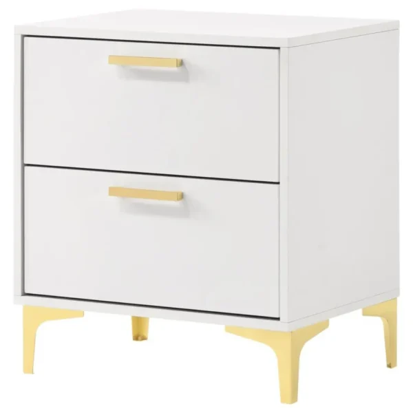 Kendall 2-Drawer Nightstand Side Table By Coaster Furniture - Image 2