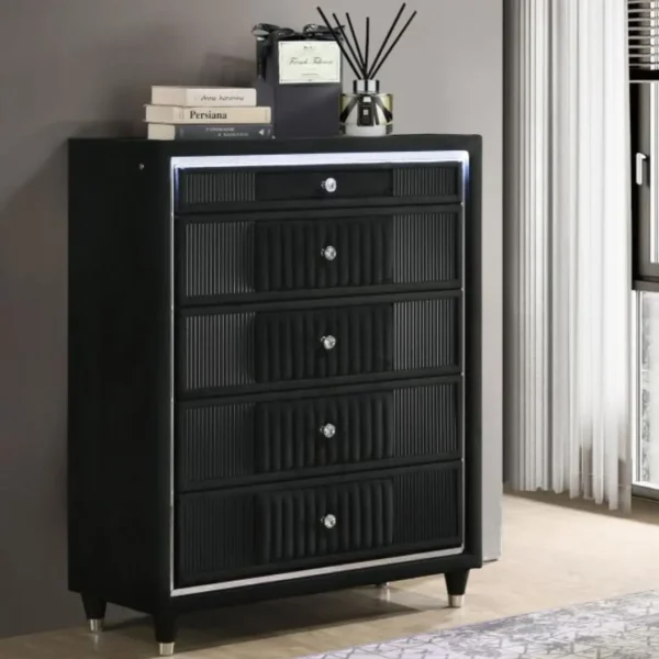 Ravenne 5-Piece Led Bedroom Set By Coaster Furniture - Image 5