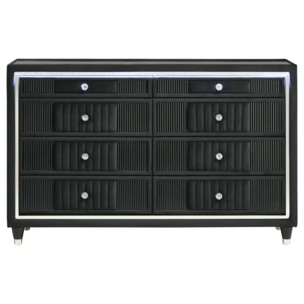 Ravenne LED Black Dresser for Bedroom By Coaster Furniture - Image 2