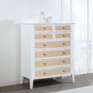 Bexhill 8-Drawer Chest of Drawers White By Coaster Furniture