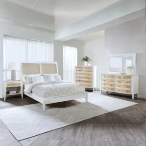 Bexhill 5-Piece Bedroom Set White By Coaster Furniture