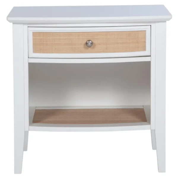 Bexhill White Rattan Nightstand By Coaster Furniture - Image 3