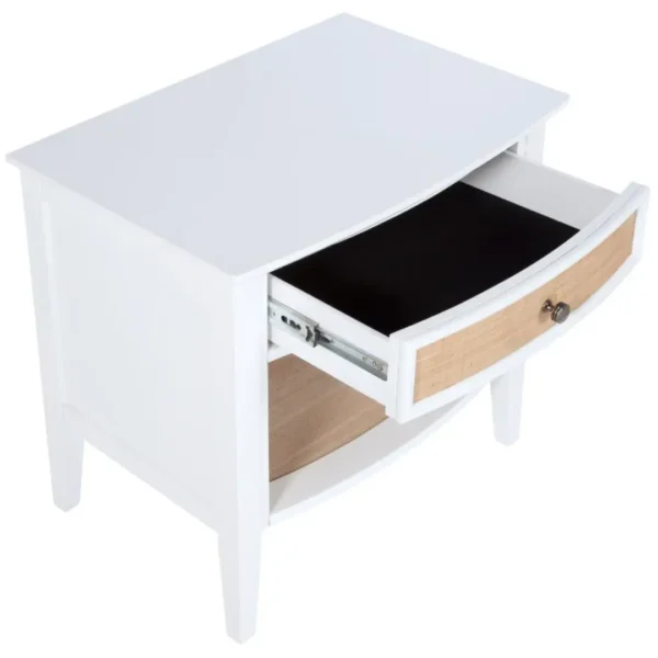 Bexhill White Rattan Nightstand By Coaster Furniture - Image 9