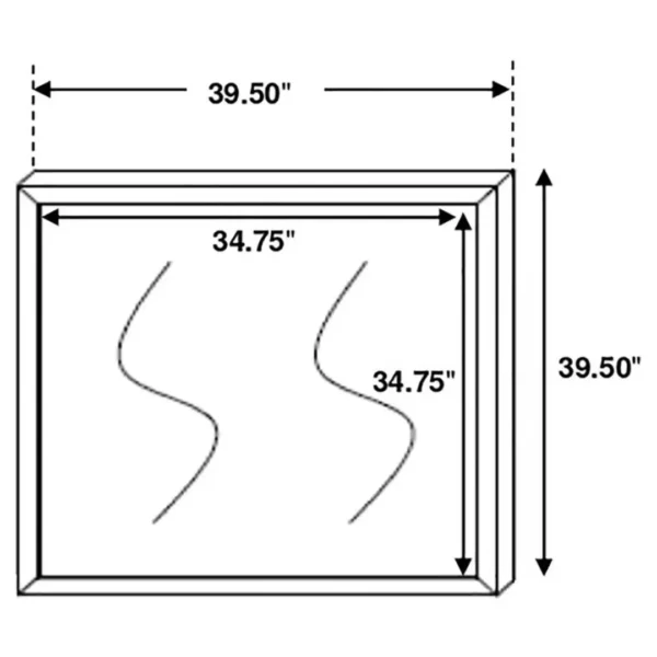 Brantford Modern Dresser Mirror By Coaster Furniture - Image 4