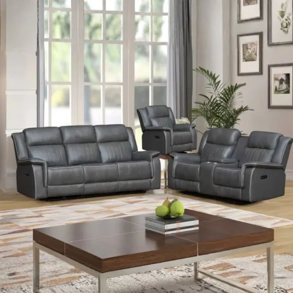Modern Reclining Sofa Set 3 Piece By McFerran - Image 2