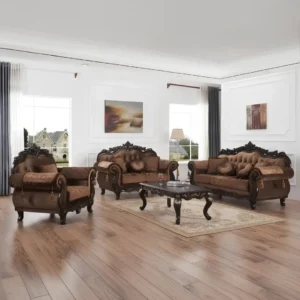 Brown Sofa Set for Living Room By McFerran