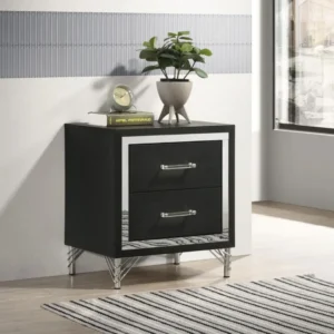 Lucia 2-Drawer Nightstand Bedside Table By Coaster Furniture