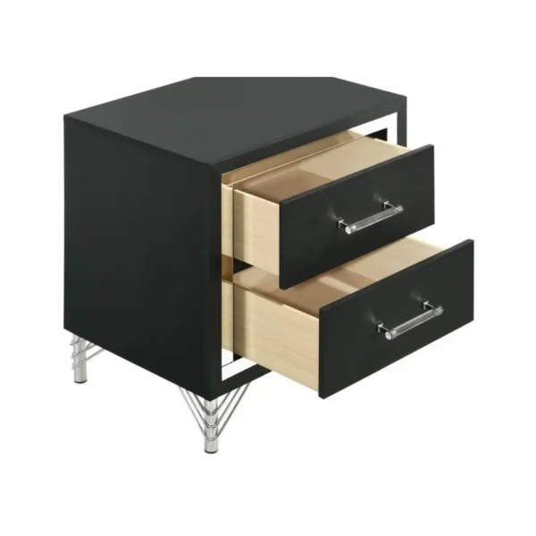 Lucia 2-Drawer Nightstand Bedside Table By Coaster Furniture - Image 2