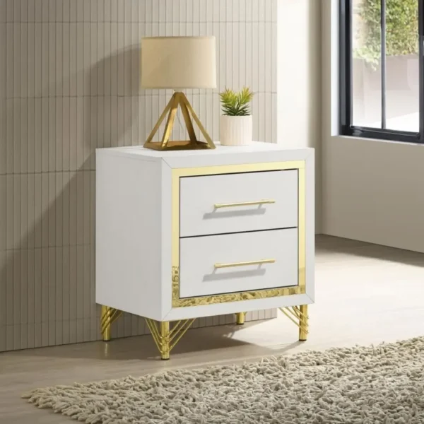 Lucia 2-Drawer Nightstand Bedside Table By Coaster Furniture - Image 11