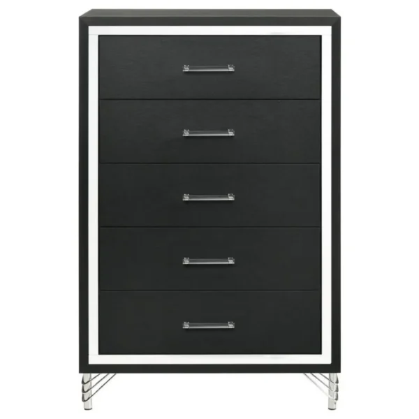 Lucia 5-Drawer Bedroom Chest of Drawers By Coaster Furniture - Image 2