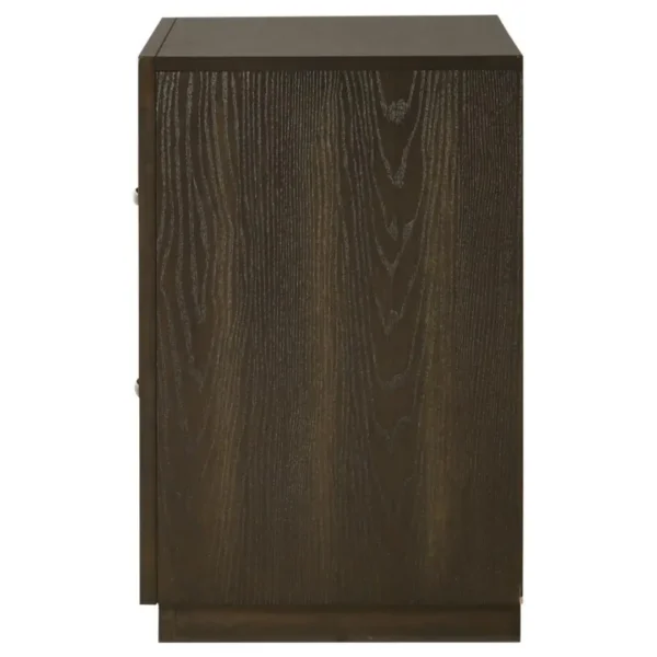 Atlas 2-Drawer Dark Oak Nightstand By Coaster Furniture - Image 4