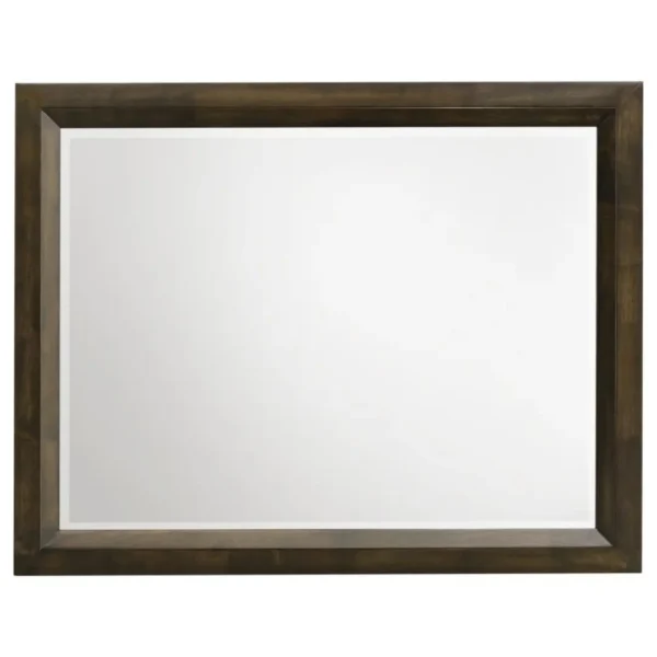 Atlas Transitional Dark Oak Mirror By Coaster Furniture - Image 3