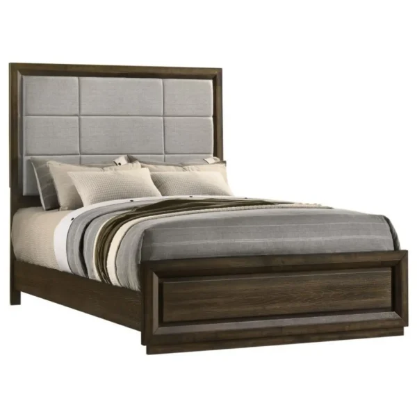 Atlas Grey and Dark Oak Bed By Coaster Furniture - Image 2