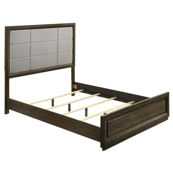 Atlas Grey and Dark Oak Bed By Coaster Furniture - Image 3