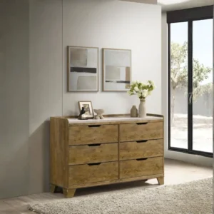 Henderson 6-Drawer Dresser with Marble Top By Coaster Furniture