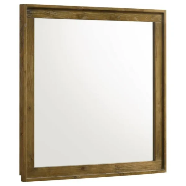 Henderson Medium Oak Dresser Mirror By Coaster Furniture - Image 2