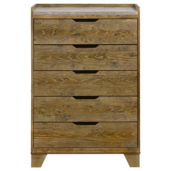 Henderson 5 Drawer Bedroom Chest of Drawers By Coaster Furniture - Image 3