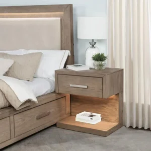 Kenora One Drawer Nightstand with LED By Coaster Furniture