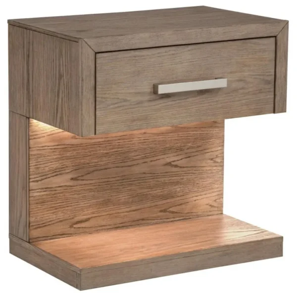 Kenora One Drawer Nightstand with LED By Coaster Furniture - Image 2