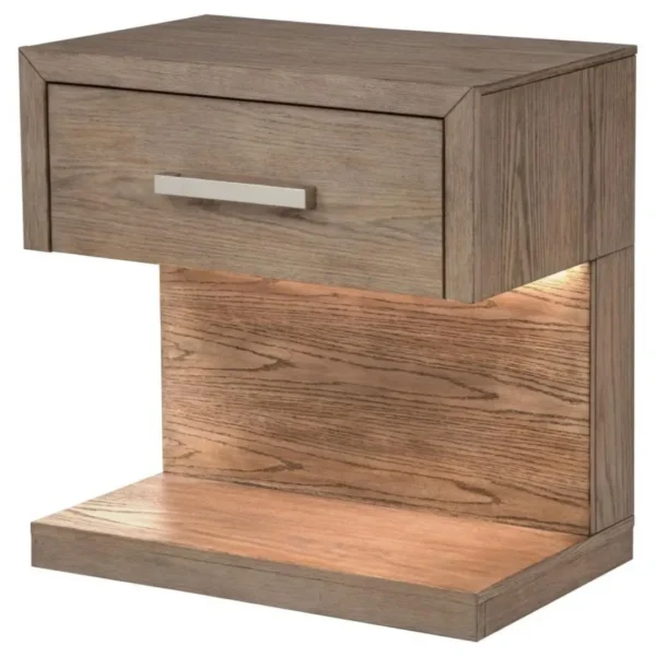 Kenora One Drawer Nightstand with LED By Coaster Furniture - Image 4
