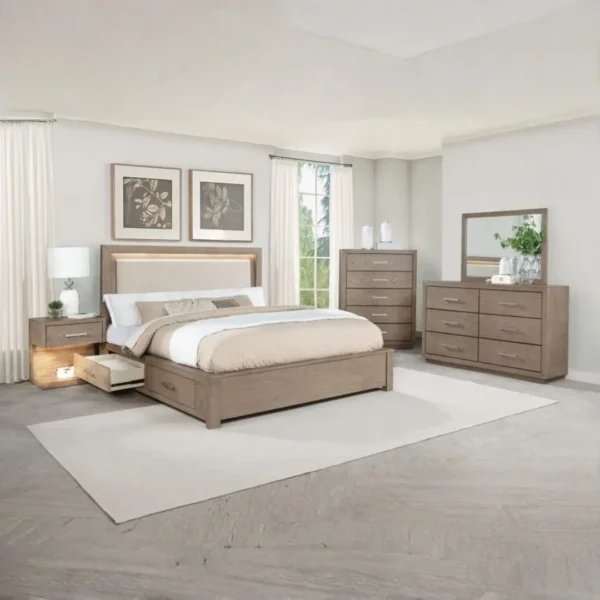 Kenora One Drawer Nightstand with LED By Coaster Furniture - Image 10