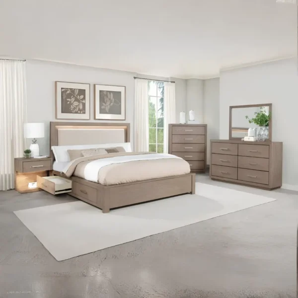 Kenora One Drawer Nightstand with LED By Coaster Furniture - Image 11