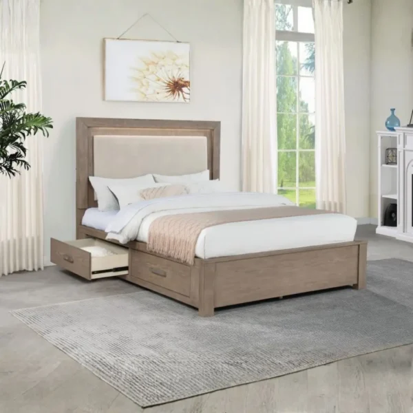 Kenora 56-Inch Wooden Bed Frames with Storage By Coaster Furniture - Image 2
