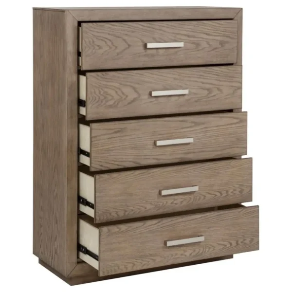 Kenora 5 Drawer Chest Barley Brown By Coaster Furniture - Image 2
