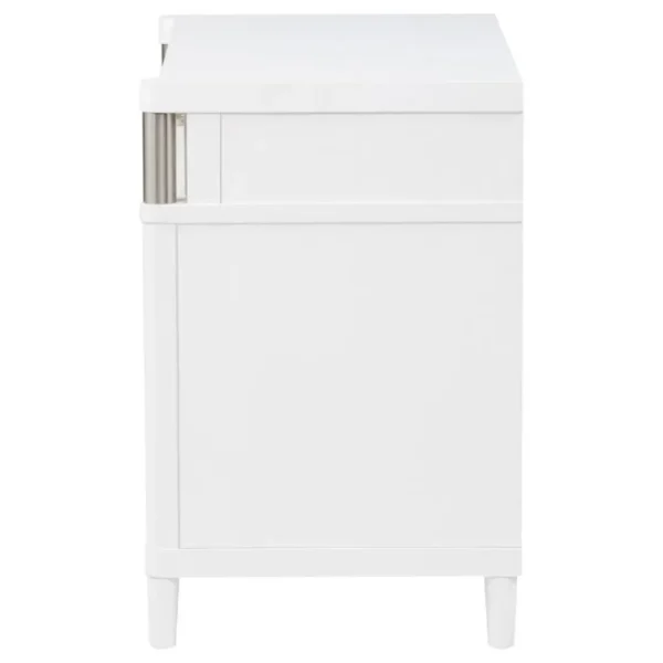 Gracemont 3 Drawer White Nightstand By Coaster Furniture - Image 5