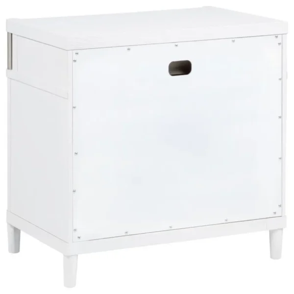 Gracemont 3 Drawer White Nightstand By Coaster Furniture - Image 6