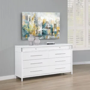 Gracemont White 8 Drawer Dresser By Coaster Furniture